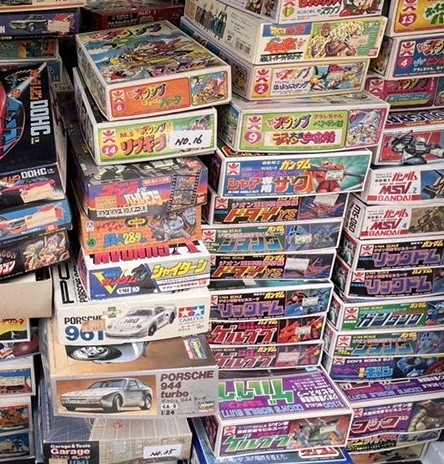 ガンプラなどプラモデルをたくさん寄付いただきました